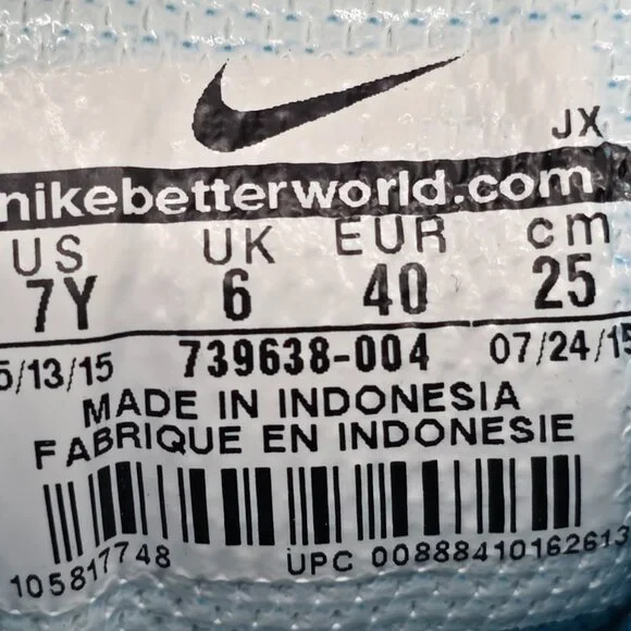 NIKE Womens Shox NZ Sneakers Gray Blue  Shoes Y 7 W8.5 739638-004 - Picture 9 of 16